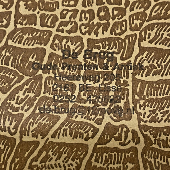 Antique 1916 Lithograph Artwork 'Rose by Bloem' Floral Print Small Wood Framed - Picture 6 of 7